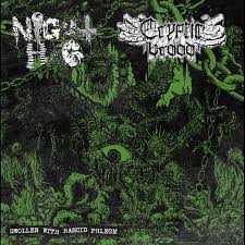 NIGHT HAG / CRYPTIC BROOD - Swollen with Rancid Phlegm [CD]