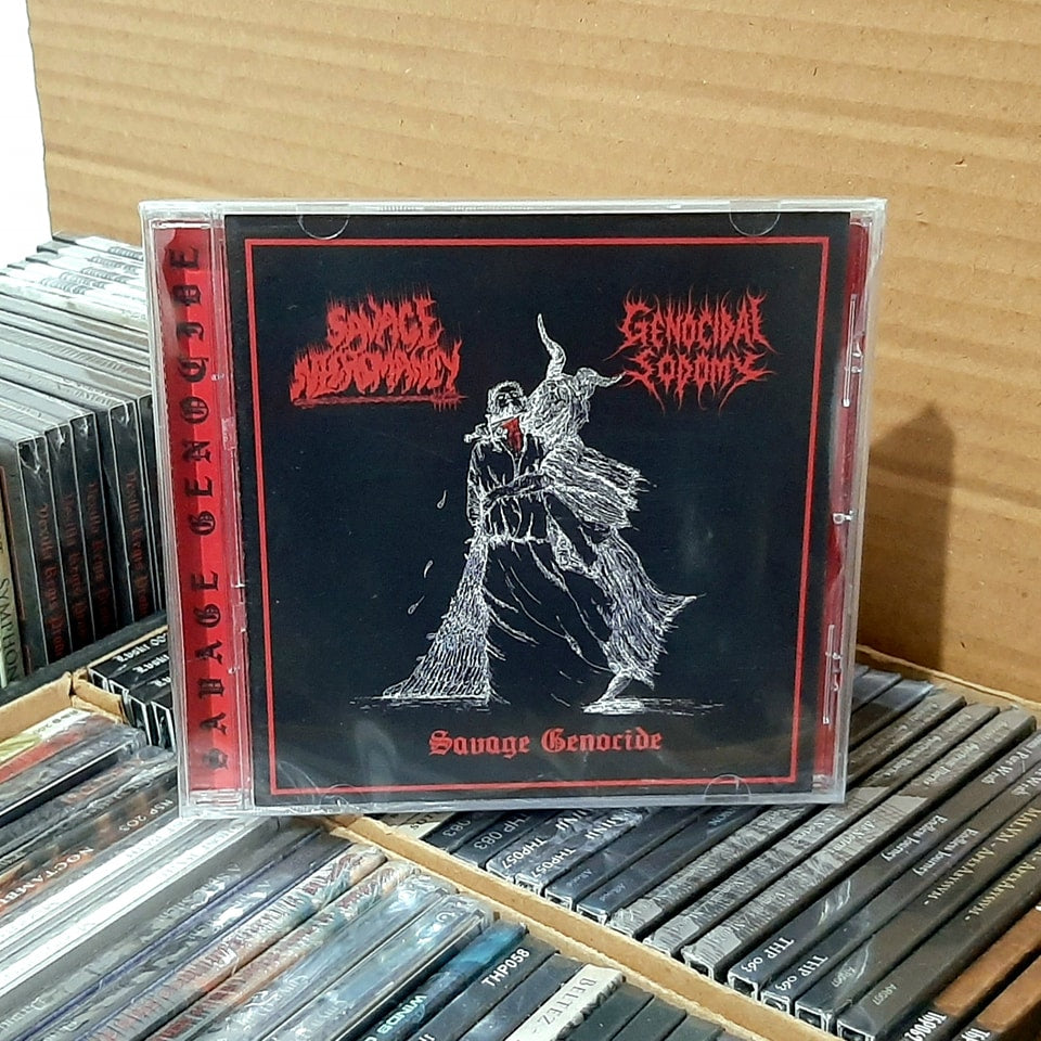 SAVAGE NECROMANCY / GENOCIDAL SODOMY (Split) [CD]